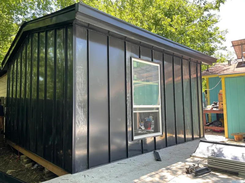 Black standing seam metal wall panels for Metal Roof Installation in McKinleyville